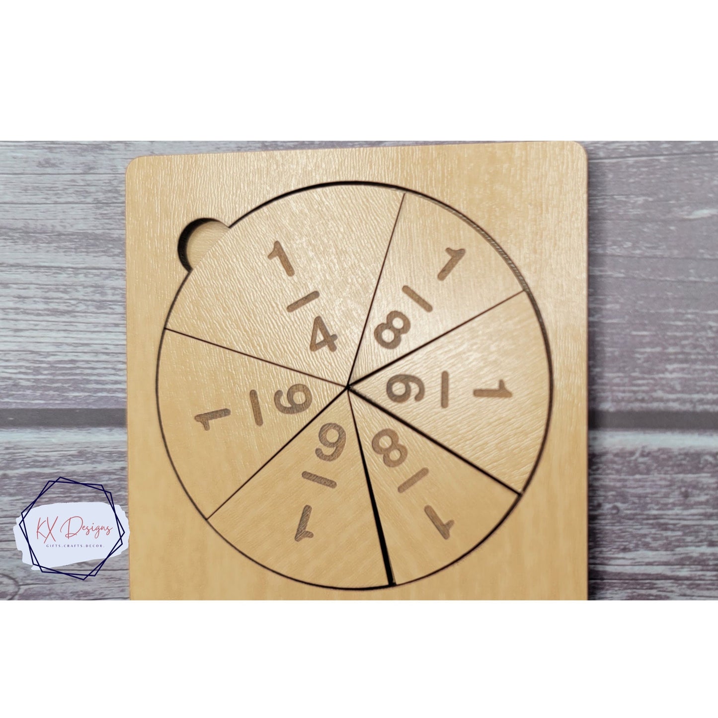 Wooden Circle Fraction Set | Math Help, Math learning tools, Homework, Homeschooling, Montessori, Math manipulative, Math education