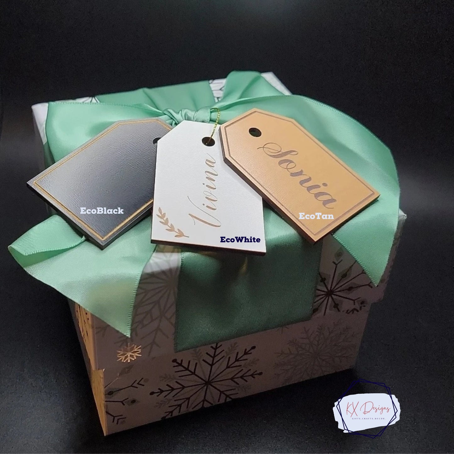 Custom Gift Tags, Name Tags, Wooden Gift Tags, Personalized, Engraved, EcoBirch Color options, Bulk options: see description