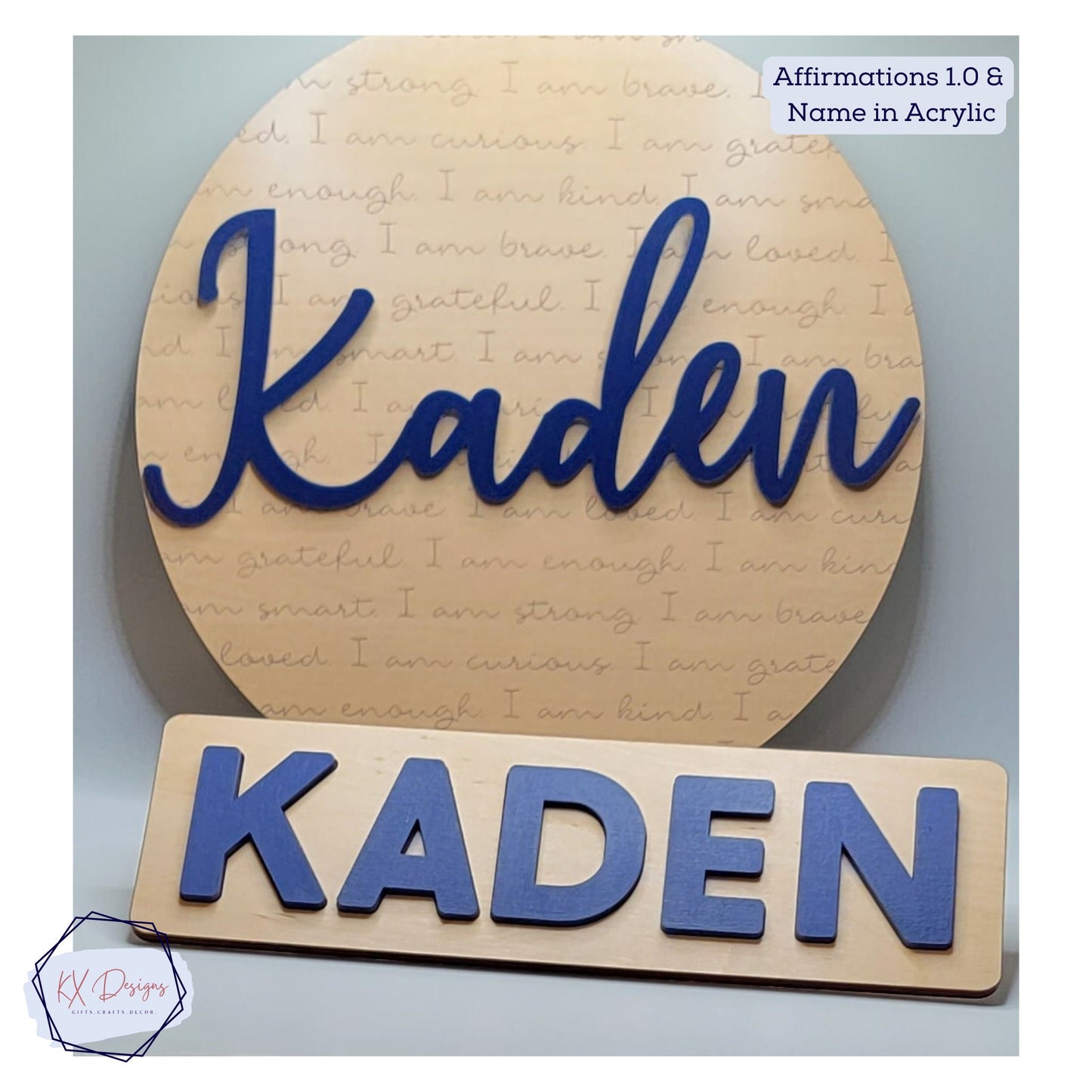 Kids Affirmation Name Sign 1.0, Bedroom, Playroom, Homeschool decor, Personalized, Custom I am affirmations, Positive Mindset