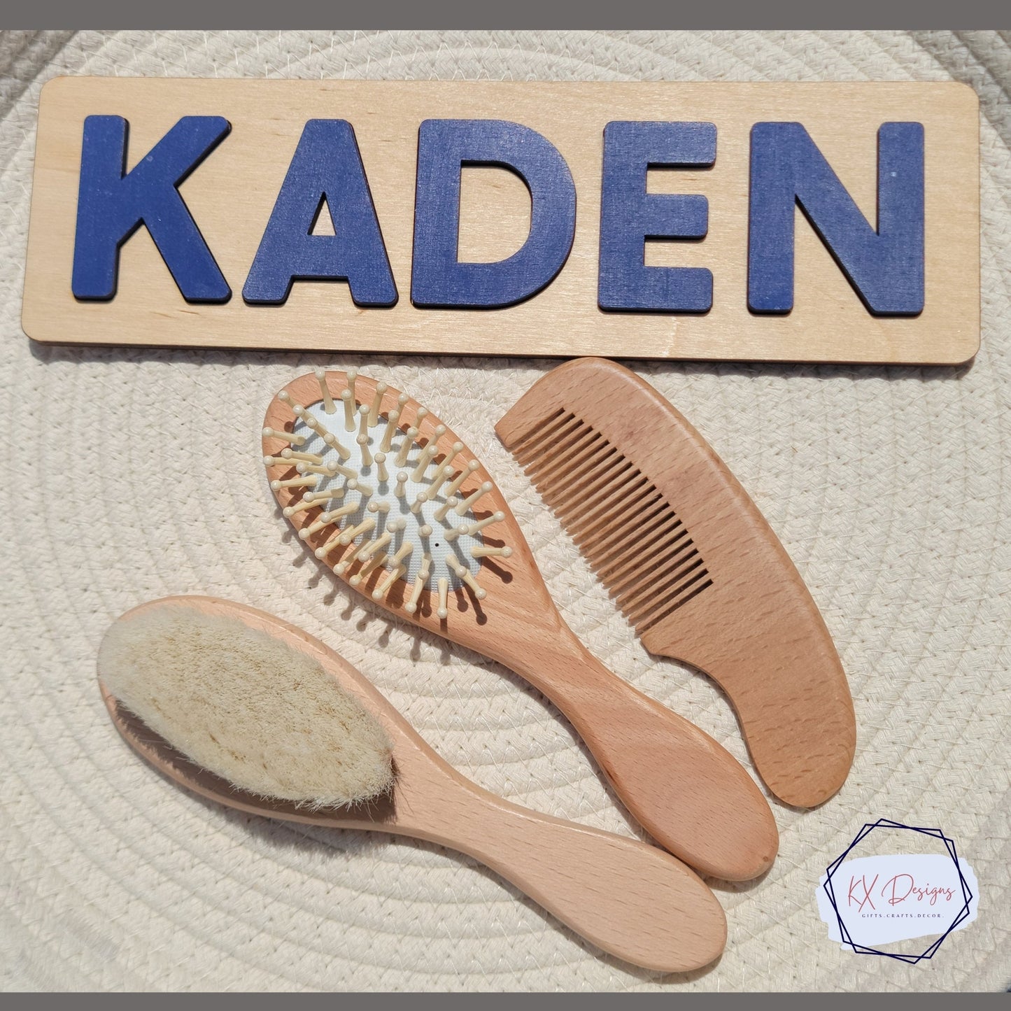 Baby Brush & Comb Set, Gift for newborn, Personalized, Baby Name Reveal, Baby Shower Gift, Nursery Decor, Bundle