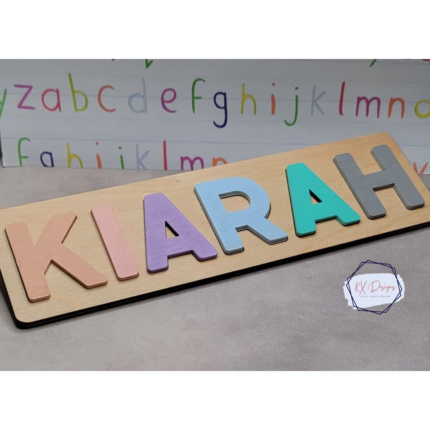 Newborn/Kids Wooden Name Puzzle, Montessori Puzzle, Personalized Name Puzzle, Newborn gift, nursery décor, Educational custom gift, Playroom