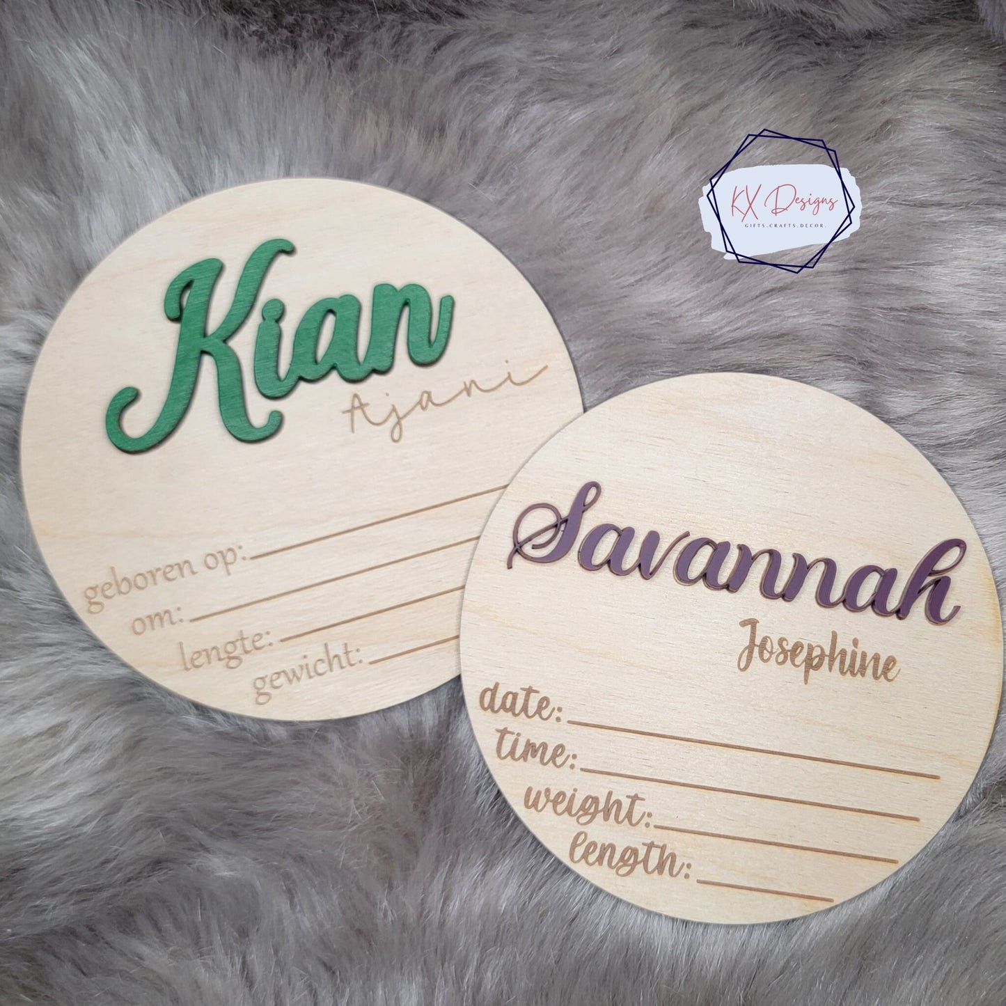 Birth Baby Announcement with birth stats, Footprint Sign for newborn, Personalized, Baby Name Reveal, Hospital Sign, Nursery Decor, Bundle