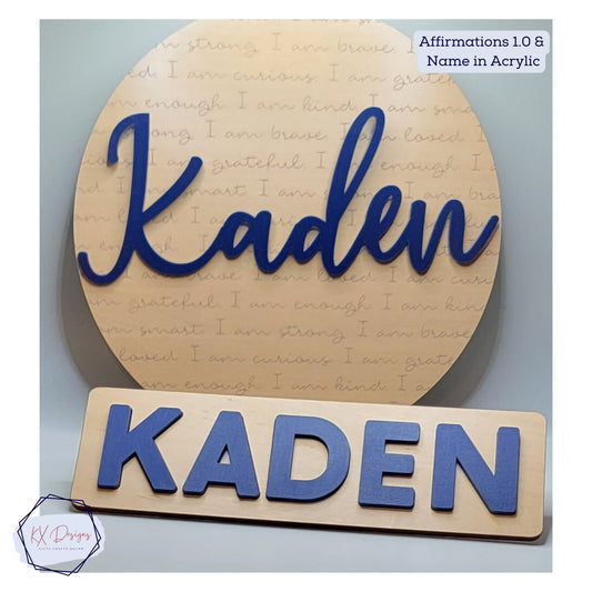 Kids Affirmation Name Sign 1.0, Bedroom, Playroom, Homeschool decor, Personalized, Custom I am affirmations, Positive Mindset