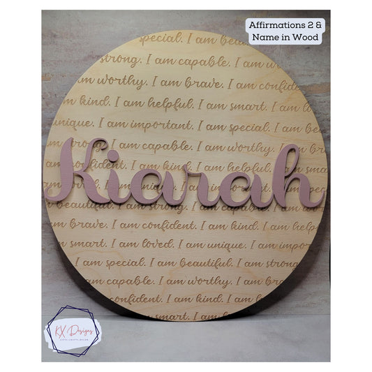 Kids Affirmation Name Sign 2.0, Bedroom, Playroom, Homeschool decor, Personalized, Custom I am affirmations, Positive Mindset
