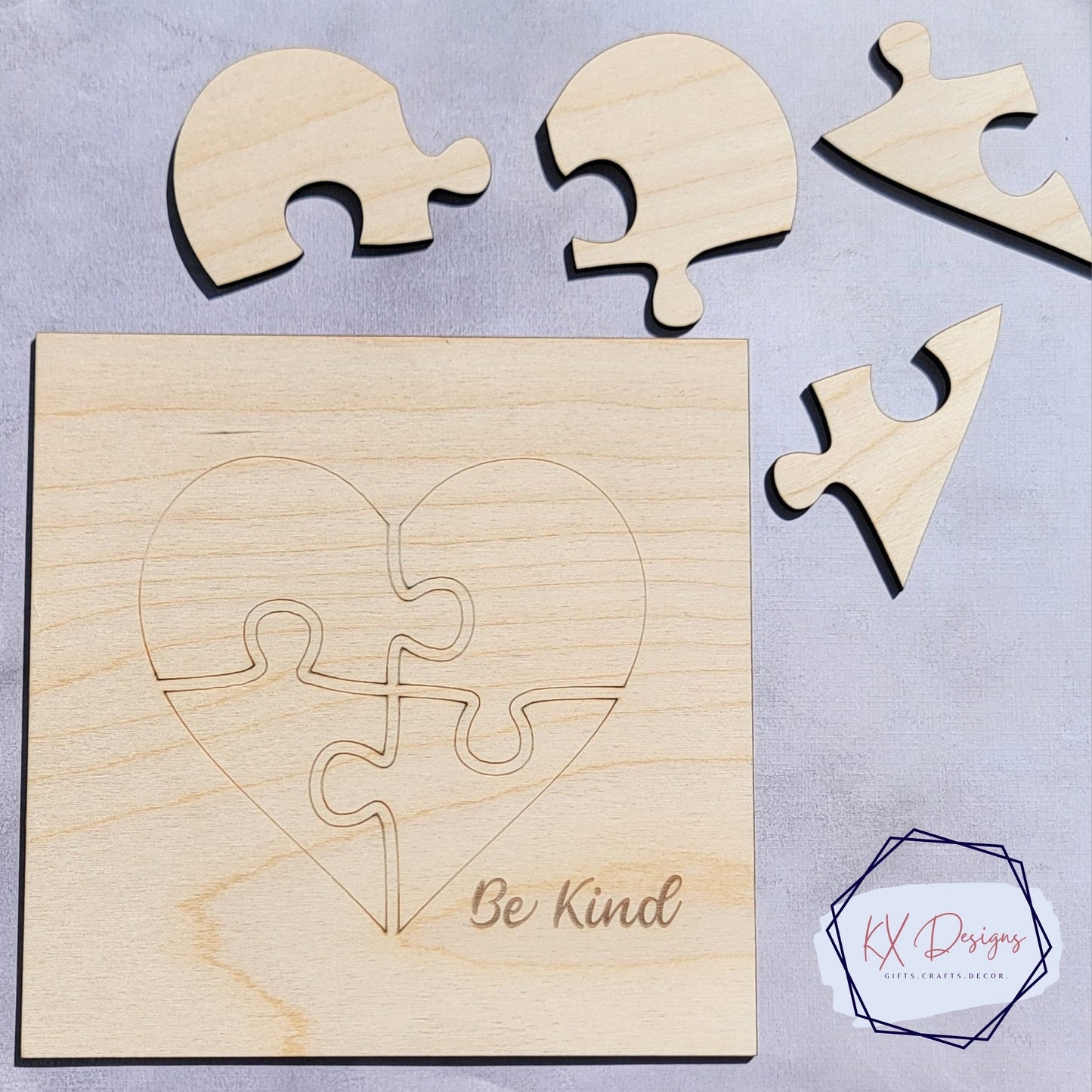 Autism Awareness DIY kit, Paint Your Own, DIY Wooden Craft Kit for Kids, Eight Designs, Available in three sizes, Paint supplies optional