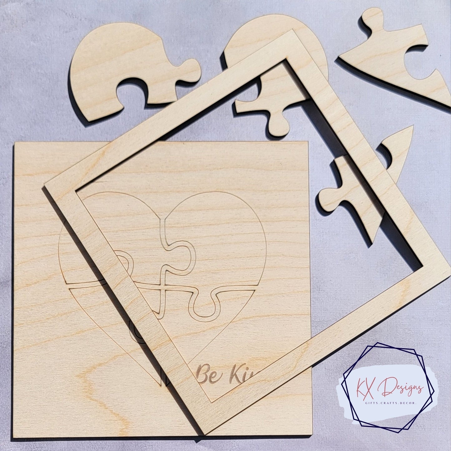 Autism Awareness DIY kit, Paint Your Own, DIY Wooden Craft Kit for Kids, Eight Designs, Available in three sizes, Paint supplies optional